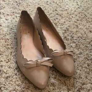 KATE SPADE Blush Cream bowtie flats